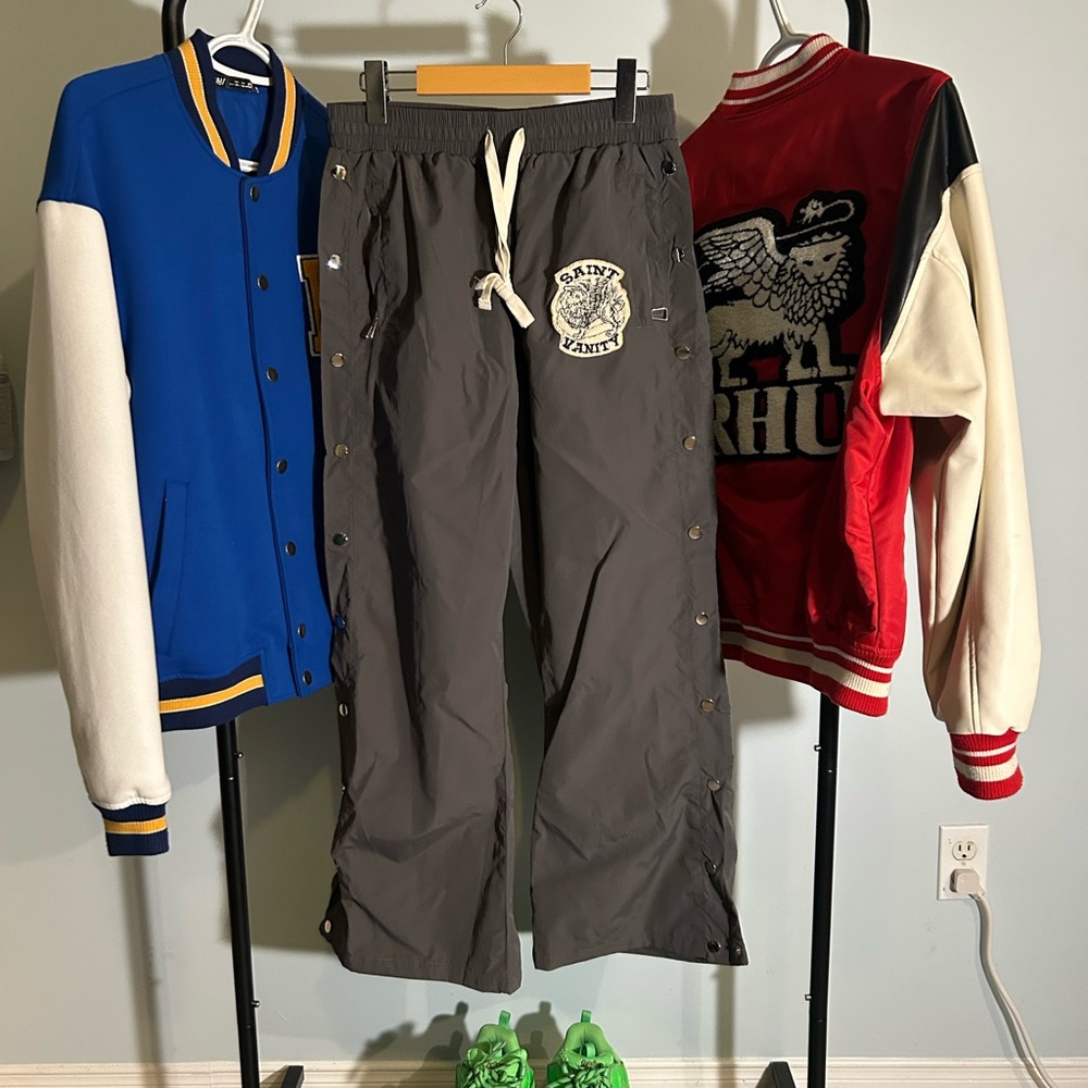 Saint Vanity Grey Nylon Pants